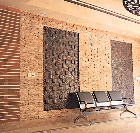 Terracotta floor tiles in Bangalore and Terracotta wall cladding tiles Bangalore